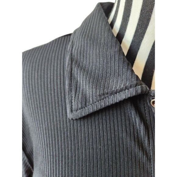 Vintage 90s Guess Jeans Men's M Collared Snap Shirt Rave - Picture 3 of 5